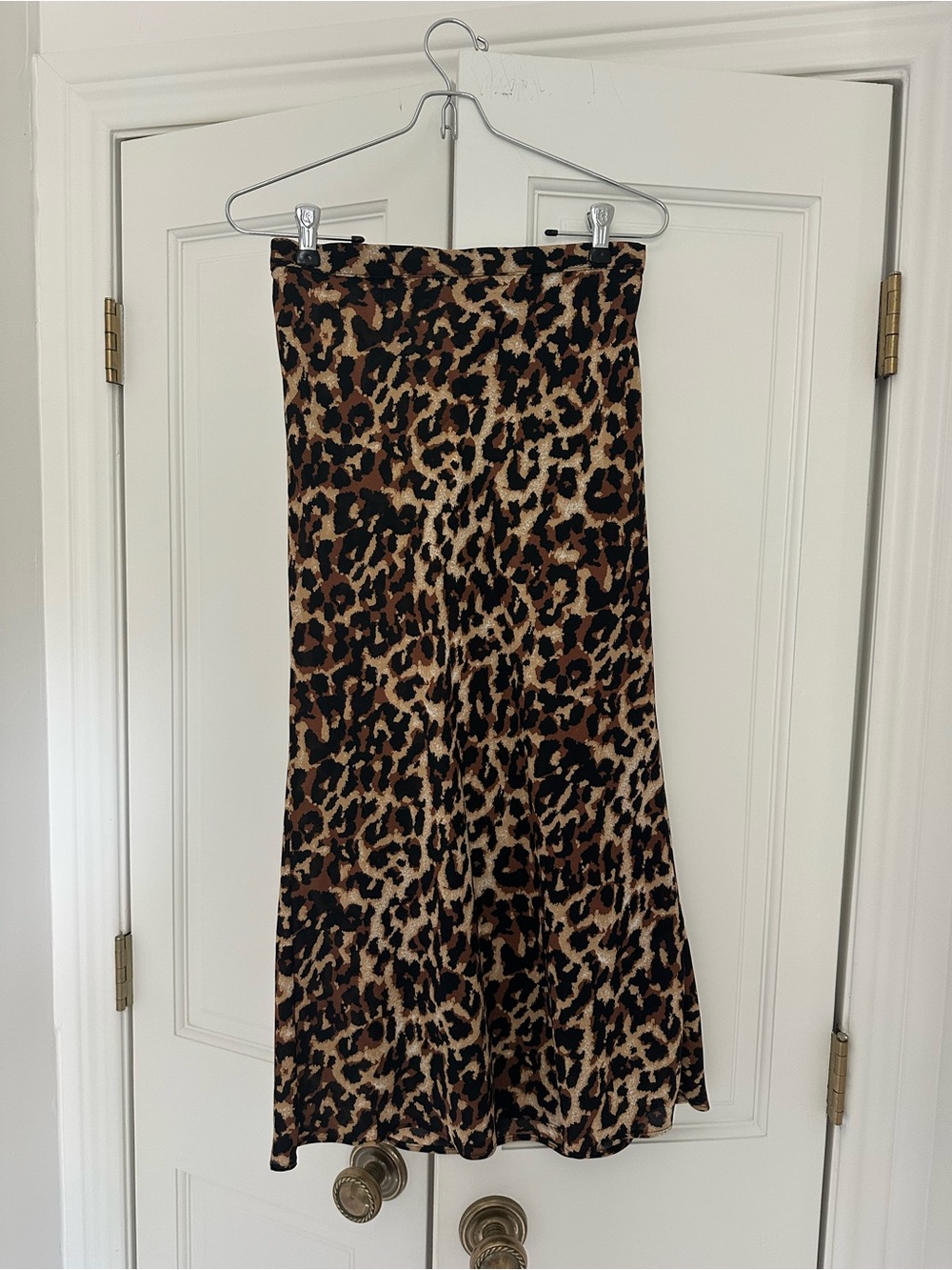 Endless Summer Leopard Print Midi Skirt - Brown and Black